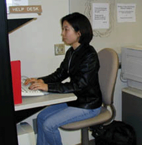 image of girl at computer