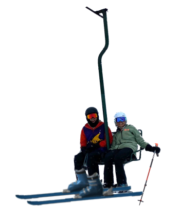 a picture of an instructor on a chiarlift