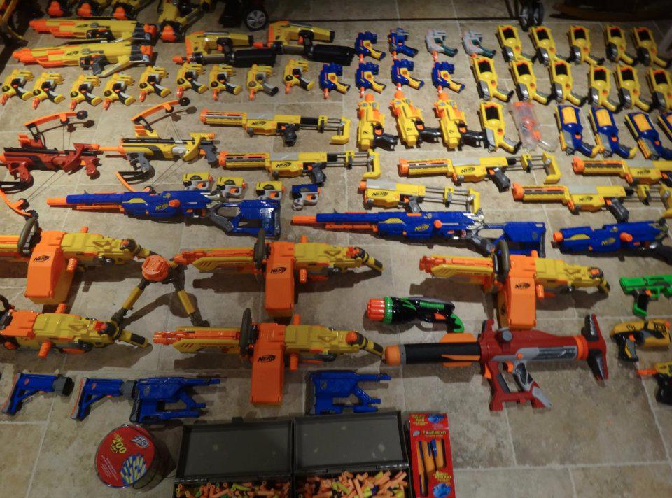 nerf gun collection