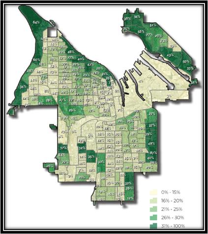 Tacoma Canopy Coverage