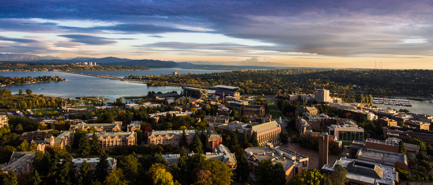 University of Washington aerial view